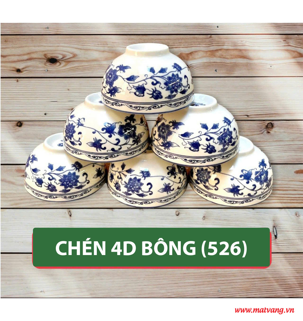 Chén 4D Bông 526