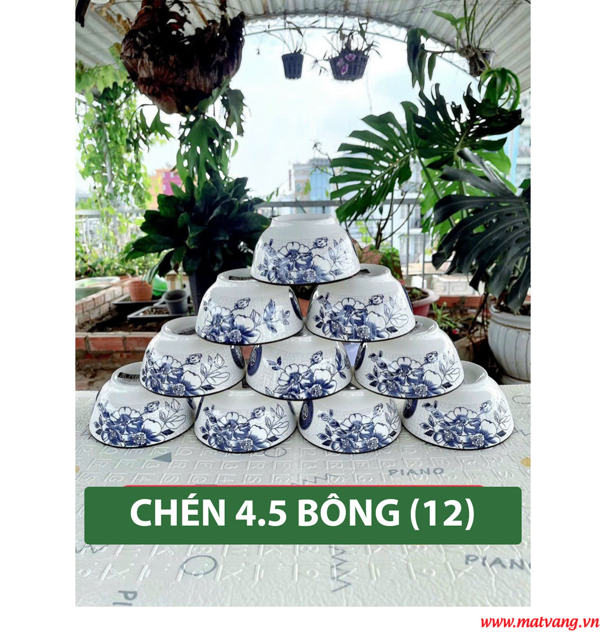 Chén 4.5 Bông 12