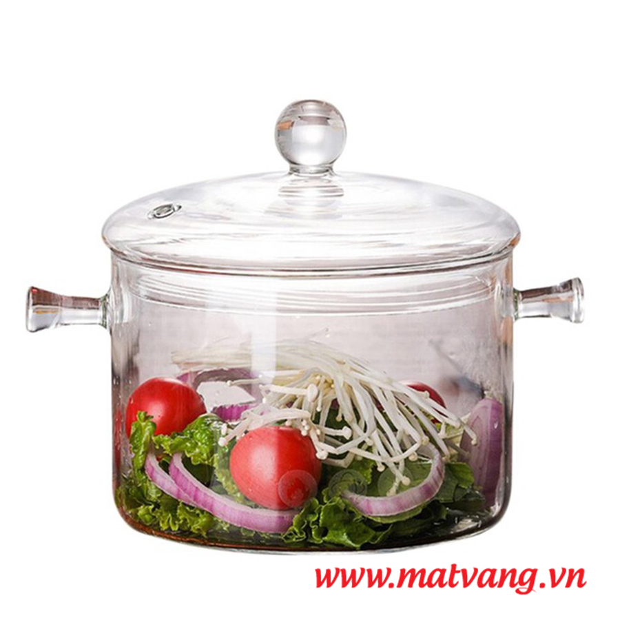 Nồi súp thủy tinh Nồi thuỷ tinh trong suốt 1300ml, 1500ml, 1900ml