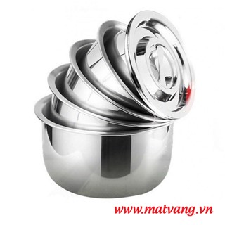 Thố inox có nắp bộ 4 cái