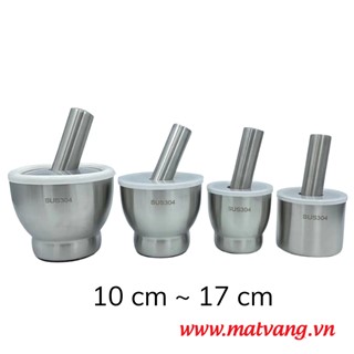 Cối chày inox 304 Cao cấp đủ Size