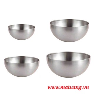 Set 4 Âu trộn inox 15/20/25/28