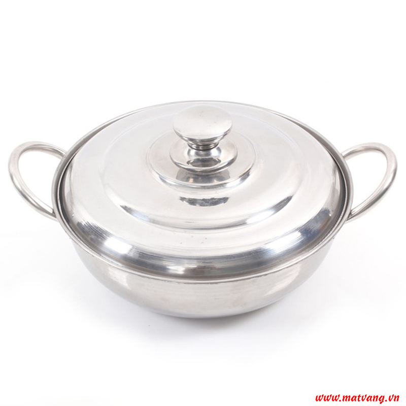 Nồi lẩu nắp inox size 24